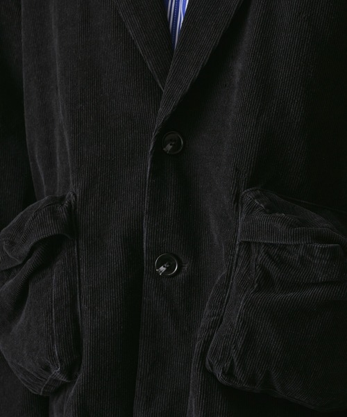 WETTEMPT（ウィテンプト）の「BIG POCKET CORDUROY JACKET /ビッグポケットコーデュロイジャケット（テーラードジャケット・メンズ・ネイビー/ブラック・SMALL/LARGE/MEDIUM）」の20枚目の写真
