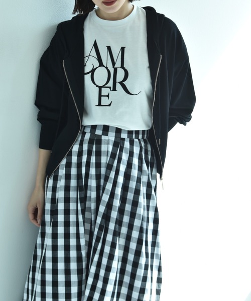 INTERPLANET(インタープラネット)の「【接触冷感・UV】ZIPパーカー(パーカー・レディース・ホワイト系その他/ブラック/グレー/オフホワイト・FREE)」の4枚目の写真