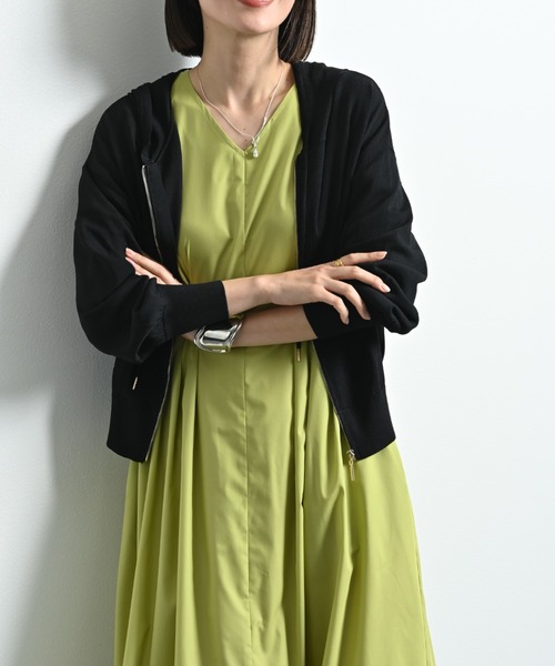 INTERPLANET(インタープラネット)の「【接触冷感・UV】ZIPパーカー(パーカー・レディース・ホワイト系その他/ブラック/グレー/オフホワイト・FREE)」の5枚目の写真