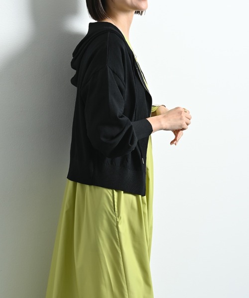 INTERPLANET(インタープラネット)の「【接触冷感・UV】ZIPパーカー(パーカー・レディース・ホワイト系その他/ブラック/グレー/オフホワイト・FREE)」の6枚目の写真