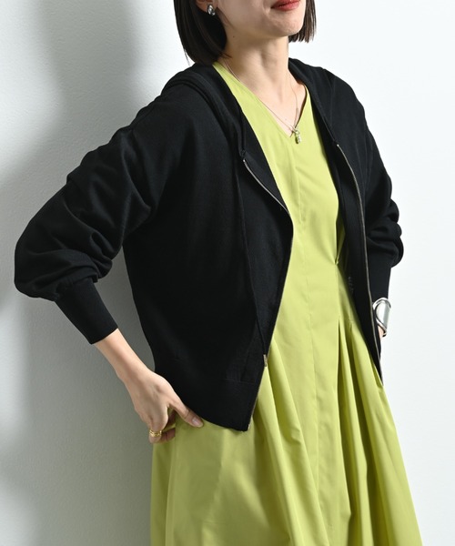 INTERPLANET(インタープラネット)の「【接触冷感・UV】ZIPパーカー(パーカー・レディース・ホワイト系その他/ブラック/グレー/オフホワイト・FREE)」の7枚目の写真