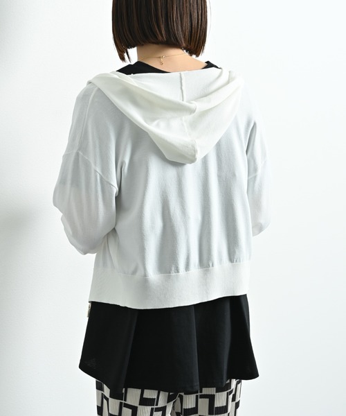 INTERPLANET(インタープラネット)の「【接触冷感・UV】ZIPパーカー(パーカー・レディース・ホワイト系その他/ブラック/グレー/オフホワイト・FREE)」の15枚目の写真