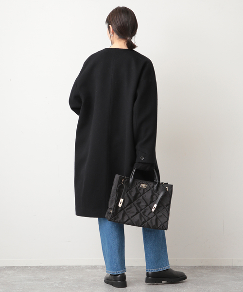 SLOBE IENA（スローブイエナ）の「Super100シャギーノーカラーコート