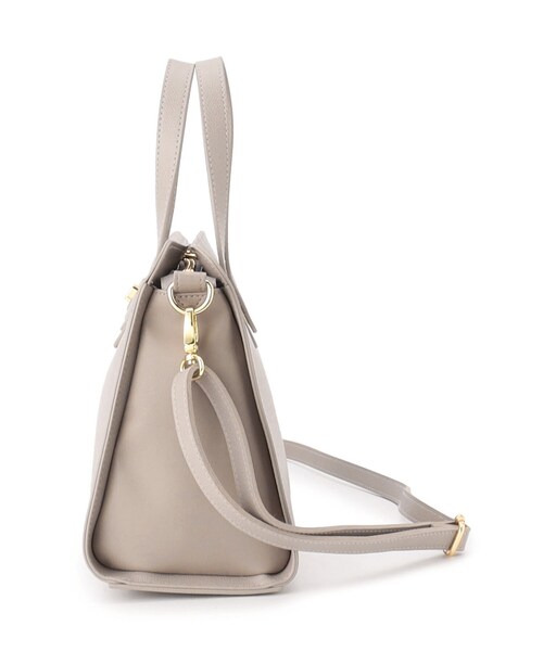 SHOO・LA・RUE（シューラルー）の「◆【セレモニーやお仕事に】金具ベルト トートバッグ（トートバッグ・レディース・ベージュ系4/グレー/ブラック・00）」の6枚目の写真