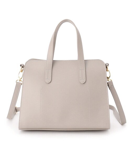 SHOO・LA・RUE（シューラルー）の「◆【セレモニーやお仕事に】金具ベルト トートバッグ（トートバッグ・レディース・ベージュ系4/グレー/ブラック・00）」の7枚目の写真