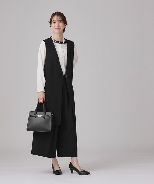 SHOO・LA・RUE（シューラルー）の「◆【セレモニーやお仕事に】金具ベルト トートバッグ（トートバッグ・レディース・ベージュ系4/グレー/ブラック・00）」の15枚目の写真