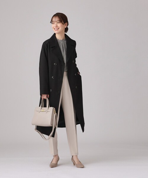 SHOO・LA・RUE（シューラルー）の「◆【セレモニーやお仕事に】金具ベルト トートバッグ（トートバッグ・レディース・ベージュ系4/グレー/ブラック・00）」の18枚目の写真