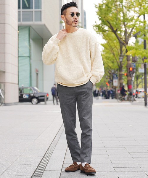 jiggys shop(ジギーズショップ)の「両面ボアトレーナー(スウェット・メンズ・ベージュ/ブラック/ホワイト/グレー系その他・LARGE/MEDIUM/X-LARGE)」の6枚目の写真