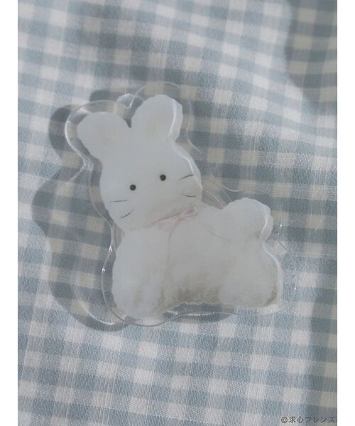 merry jenny（メリージェニー）の「【求心フレンズコラボ】うさぎスマホグリップ（スマホグッズ・レディース・オフホワイト・FREE）」の4枚目の写真