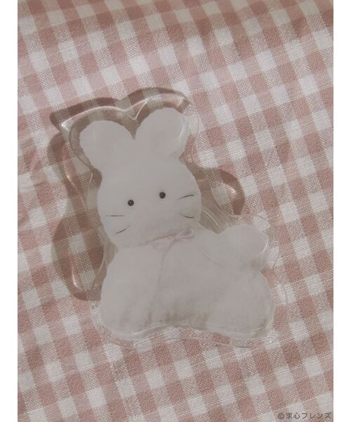 merry jenny（メリージェニー）の「【求心フレンズコラボ】うさぎスマホグリップ（スマホグッズ・レディース・オフホワイト・FREE）」の2枚目の写真