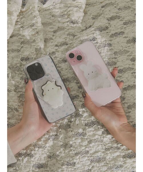 merry jenny（メリージェニー）の「【求心フレンズコラボ】うさぎスマホグリップ（スマホグッズ・レディース・オフホワイト・FREE）」の13枚目の写真