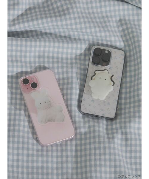 merry jenny（メリージェニー）の「【求心フレンズコラボ】うさぎスマホグリップ（スマホグッズ・レディース・オフホワイト・FREE）」の14枚目の写真