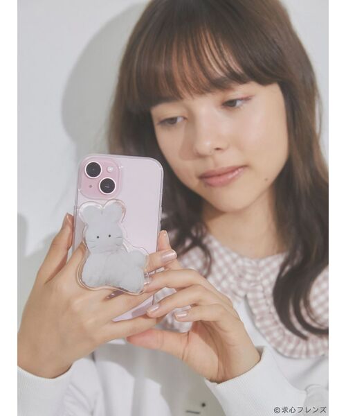 merry jenny（メリージェニー）の「【求心フレンズコラボ】うさぎスマホグリップ（スマホグッズ・レディース・オフホワイト・FREE）」の6枚目の写真