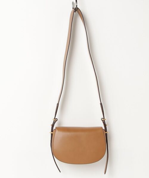 POLO RALPH LAUREN(ポロ ラルフ ローレン)の「Polo ID カーフスキン サドル バッグ(ハンドバッグ・レディース・ブラウン系6・ONE)」の7枚目の写真