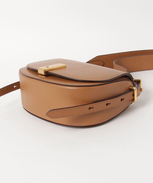 POLO RALPH LAUREN(ポロ ラルフ ローレン)の「Polo ID カーフスキン サドル バッグ(ハンドバッグ・レディース・ブラウン系6・ONE)」の8枚目の写真