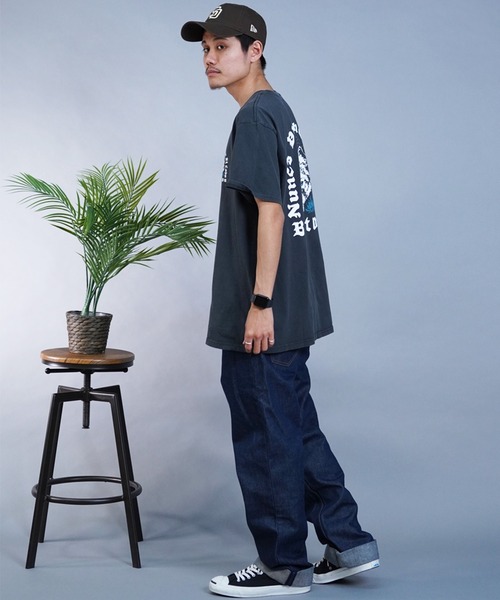 【セール】BRIXTON/ブリクストン 半袖Tシャツ バックプリント ヴィンテージ風 17082（Tシャツ/カットソー）｜BRIXTON（ブリクストン）