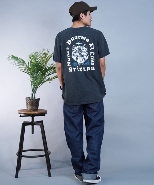 【セール】BRIXTON/ブリクストン 半袖Tシャツ バックプリント ヴィンテージ風 17082（Tシャツ/カットソー）｜BRIXTON（ブリクストン）