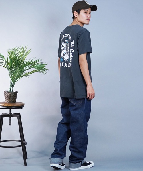 【セール】BRIXTON/ブリクストン 半袖Tシャツ バックプリント ヴィンテージ風 17082（Tシャツ/カットソー）｜BRIXTON（ブリクストン）