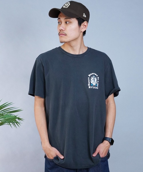 【セール】BRIXTON/ブリクストン 半袖Tシャツ バックプリント ヴィンテージ風 17082（Tシャツ/カットソー）｜BRIXTON（ブリクストン）