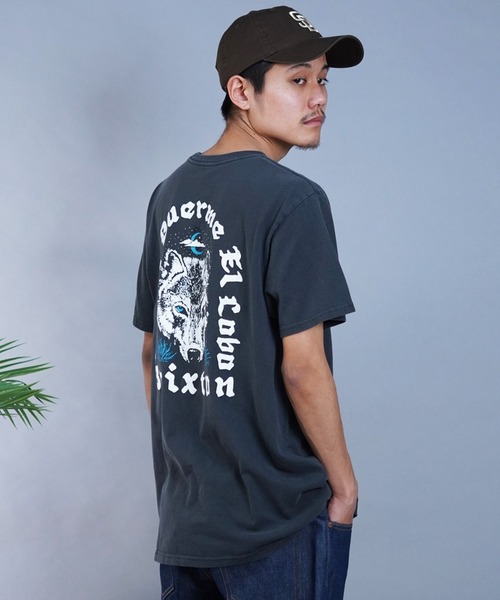 【セール】BRIXTON/ブリクストン 半袖Tシャツ バックプリント ヴィンテージ風 17082（Tシャツ/カットソー）｜BRIXTON（ブリクストン）