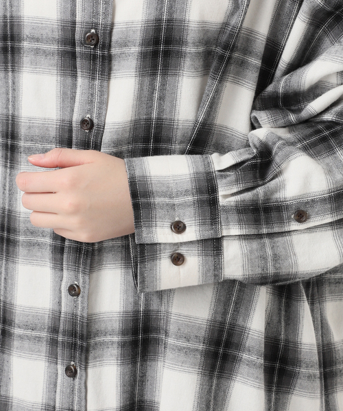 AP STUDIO - provoke チェックシャツ PROVOKE/プロヴォーク】Oversized check Shirt（シャツ/ブラウス
