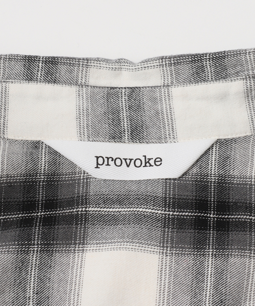 【タグ付】AP STUDIO provoke 別注　チェックシャツ ブラック PROVOKE/プロヴォーク】Oversized check Shirt（シャツ/ブラウス）｜AP
