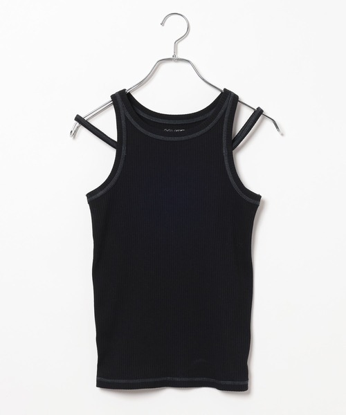 PBLIM（ページボーイリム）の「PBLIM/ステッチバイカラータンク（タンクトップ・レディース・ブラック/オフホワイト/ブルー・FREE）」の15枚目の写真