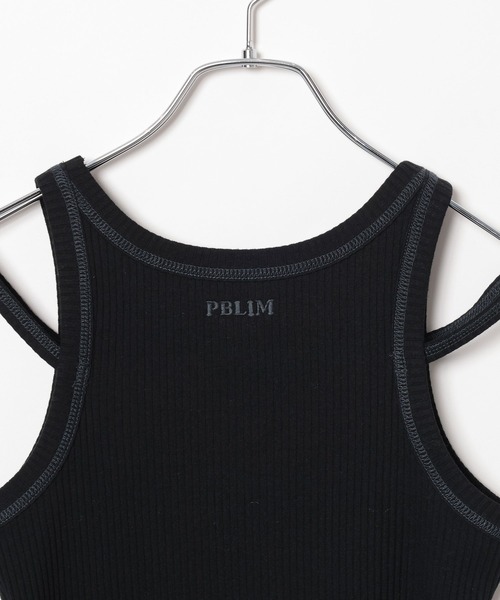 PBLIM（ページボーイリム）の「PBLIM/ステッチバイカラータンク（タンクトップ・レディース・ブラック/オフホワイト/ブルー・FREE）」の17枚目の写真