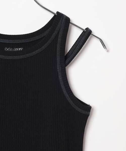 PBLIM（ページボーイリム）の「PBLIM/ステッチバイカラータンク（タンクトップ・レディース・ブラック/オフホワイト/ブルー・FREE）」の18枚目の写真