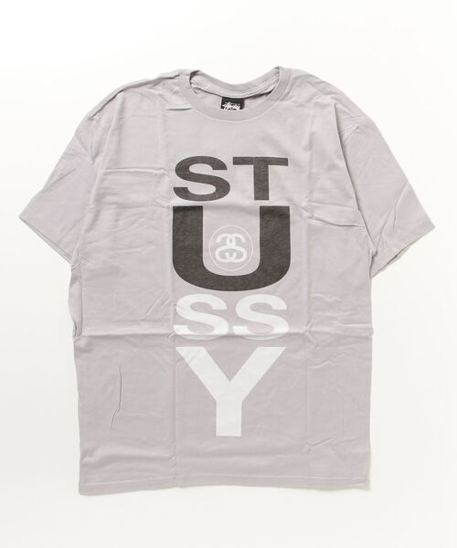 kAi様STUSSY ステューシー ポロシャツ Mサイズ グレー Sの刺繍 kAi様STUSSY ステューシー ポロシャツ Mサイズ グレー Sの刺繍