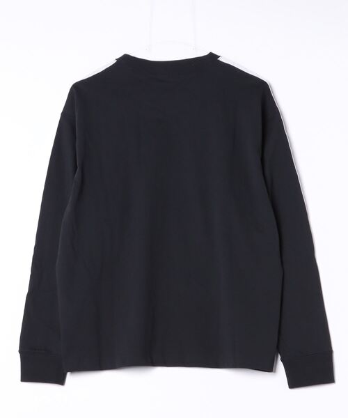 adidas（アディダス）の「エッセンシャルズプラス 3ストライプ 長袖Tシャツ / アディダス adidas（Tシャツ/カットソー・レディース・グレー/オフホワイト/ブラック/ホワイト・XX-LARGE/LARGE/MEDIUM/SMALL/X-SMALL/X-LARGE）」の21枚目の写真
