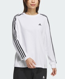 adidas | エッセンシャルズプラス 3ストライプ 長袖Tシャツ / アディダス adidas(Tシャツ/カットソー)