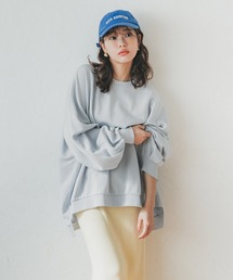 やわらかビッグシルエット薄手スウェット