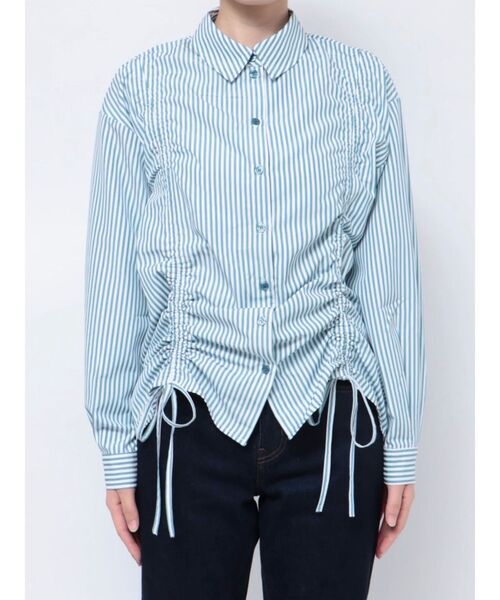 jouetie ストロベリーギャザーフィットロングTシャツ jouetie（ジュエティ）の「ストロベリーギャザーフィットロングT