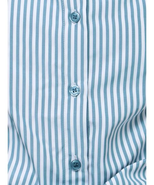 セール】ストライプリボンギャザーシャツ（シャツ/ブラウス）｜jouetie