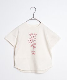 p.premier | 2柄刺繍半袖Tシャツ(Tシャツ/カットソー)