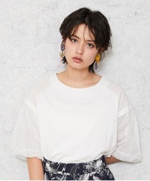 tシャツ 「JETSET SOLO PLUS」ドロストヘムポンチカットソー レディース JETSET SOLO PLUS 【JETSET SOLO PLUS】ドロストヘムポンチ