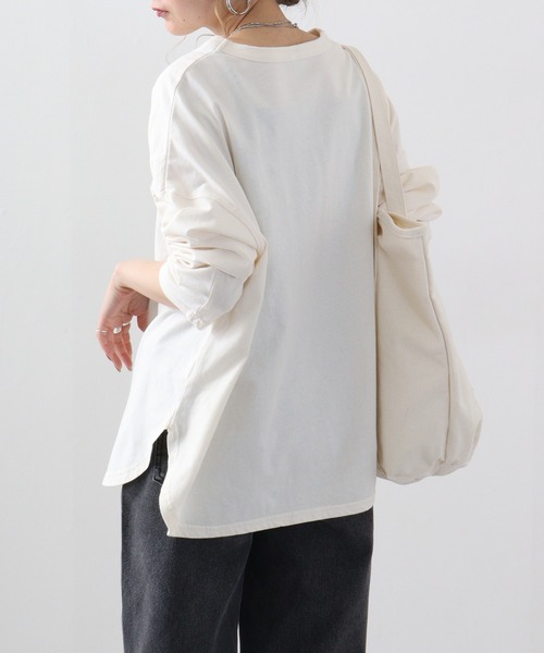 tシャツ EMAGO リス刺繍ワイドプルオーバー レディース EMAGO リス刺繍ワイドプルオーバー（Tシャツ/カットソー