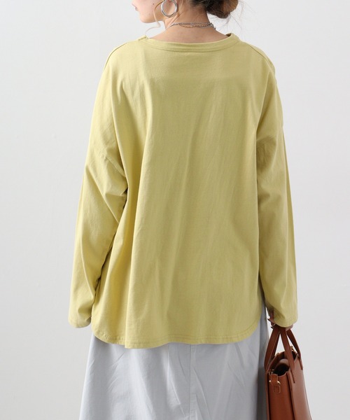 tシャツ EMAGO リス刺繍ワイドプルオーバー レディース EMAGO リス刺繍ワイドプルオーバー（Tシャツ/カットソー