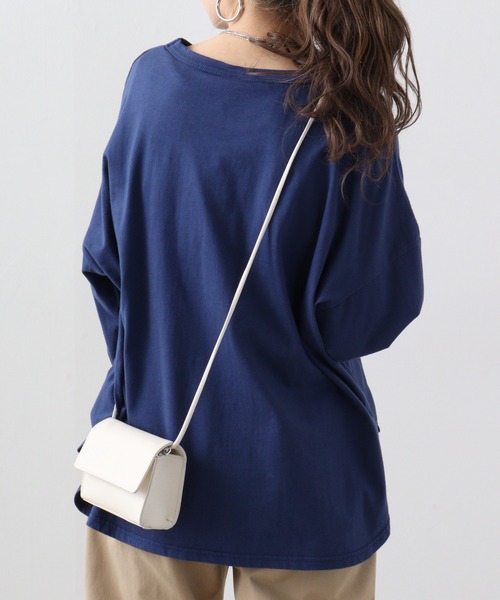 tシャツ EMAGO リス刺繍ワイドプルオーバー レディース EMAGO リス刺繍ワイドプルオーバー（Tシャツ/カットソー