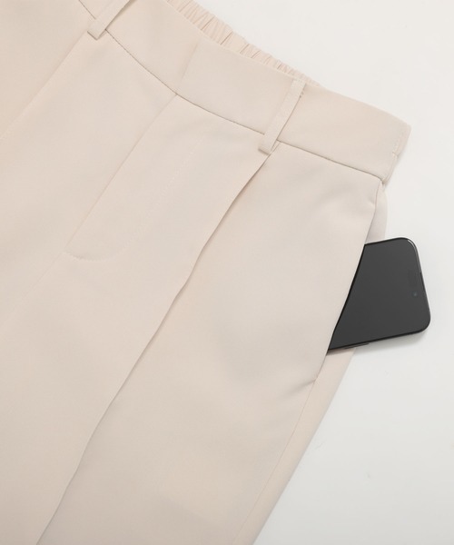 Fit more（フィットモア）の「サイドスカラップパールデコレーションパンツ（その他パンツ・レディース・ネイビー/ブラック/アイボリー/ピンク・PS/S/M）」の21枚目の写真