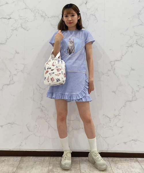 Candy Stripper(キャンディストリッパー)の「LAZY CATS HAND バッグ(ハンドバッグ・レディース・ブラック/オフホワイト・FREE)」の16枚目の写真