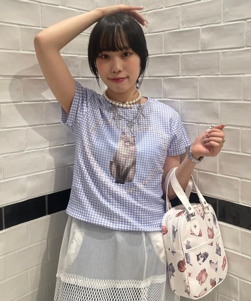 Candy Stripper(キャンディストリッパー)の「LAZY CATS HAND バッグ(ハンドバッグ・レディース・ブラック/オフホワイト・FREE)」の18枚目の写真