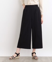 ◆＜接触冷感・多サイズ＞サマーハイパーストレッチクロップドワイドパンツ
