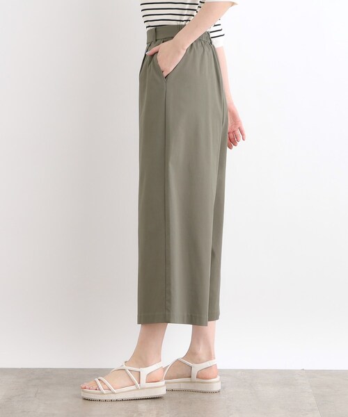 grove(グローブ)の「◆<接触冷感・多サイズ>サマーハイパーストレッチクロップドワイドパンツ(その他パンツ・レディース・ネイビー/ベージュ/カーキ/ブラック/ライトグレー系7・03/02/00/01/04/05)」の20枚目の写真
