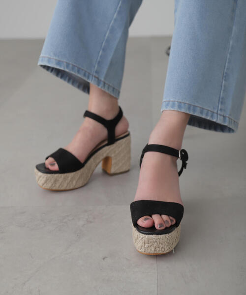 FREE'S MART(フリーズマート)の「◆くるみバックルサンダル(サンダル・レディース・ブラック/グレー/オレンジ・MEDIUM/SMALL)」の7枚目の写真