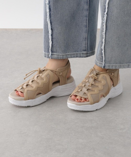 LEPSIM（レプシィム）の「ゼロカルスポーツサンダル　105132（サンダル・レディース・オフホワイト/ブラック/ベージュ・MEDIUM/LARGE）」の7枚目の写真