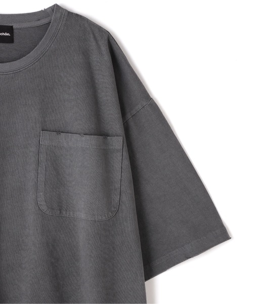 DANKE SCHON(ダンケシェーン)の「【WEB&DEPOT限定】DankeSchon/活性染サークル S/S Tee(Tシャツ/カットソー・メンズ・ブラック/ベージュ・L/M)」の5枚目の写真