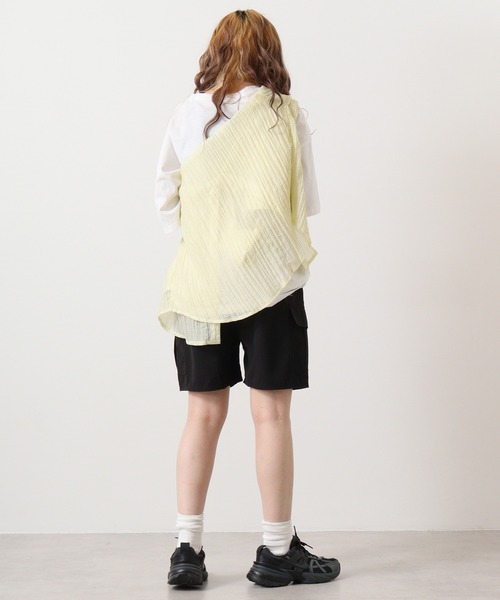 バルーンカーゴソフトバミューダパンツ FOLLOWIN カーゴパンツ 「UNISEX」カモカーゴ8分丈バミューダ