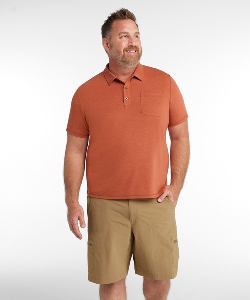 L.L.Bean(エルエルビーン)の「エブリデイ・サンスマート・ポロシャツ、半袖 米国フィット・レギュラー(ポロシャツ・メンズ・ネイビー/ヘザーグレー/ターコイズブルー/セージグリーン/ブルーグリーン/ブラウン・LARGE/MEDIUM/SMALL/X-LARGE)」の9枚目の写真